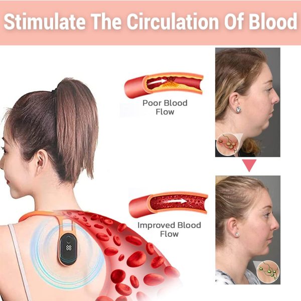 Soothing Neck Instrument, 2Pcs Lymphatic Drainage Device for Neck, Portable - Image 4
