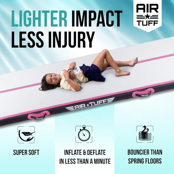 Inflatable Gymnastics Mat | Air Tumbling Track with Electric Pump for Home - Image 2