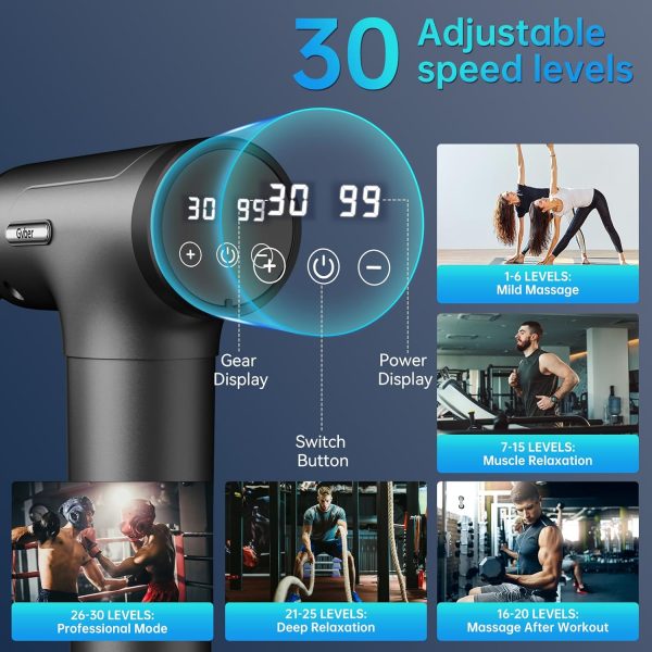 Massage Gun, Deep Tissue Massage Gun, Super Quiet Portable Electric Sport - Image 2