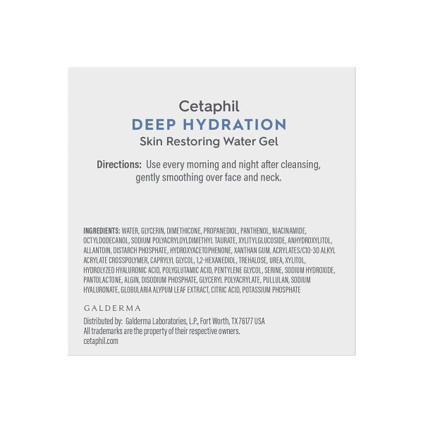 Cetaphil Deep Hydration Skin Restoring Water Gel with Hyaluronic and - Image 2