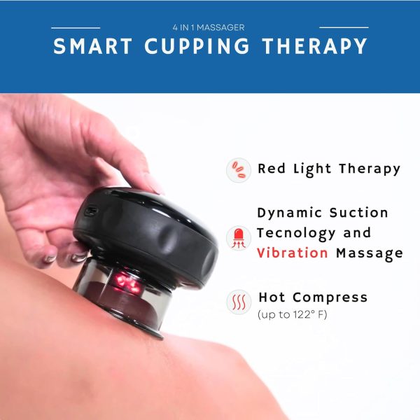 4-in-1 Smart Cupping Therapy Massager, Red Light Therapy, Targeted Pain - Image 3