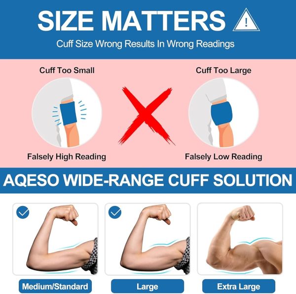 9"-17" Blood Pressure Cuff Arm, Wide-Range Standard/Medium to Large - Image 4