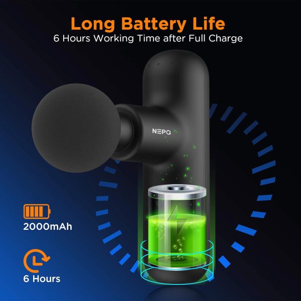 Mini Massage Gun, Powerful Fascial Gun Portable Deep Tissue Percussion - Image 5