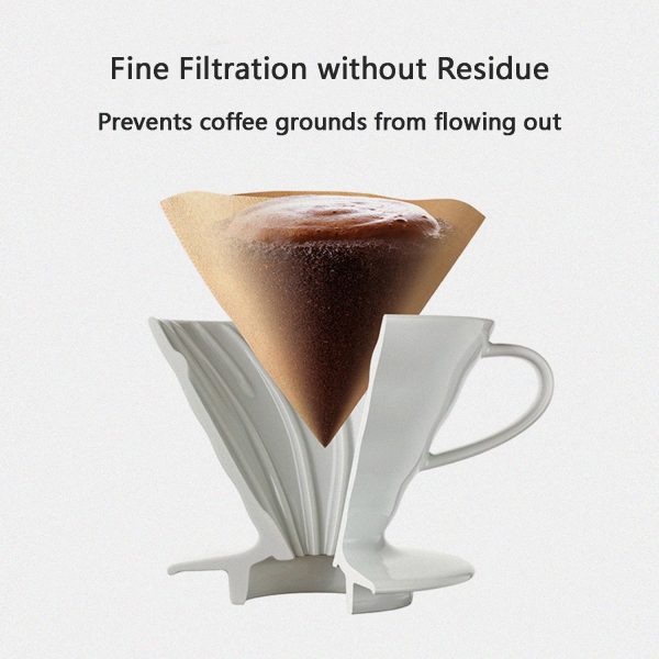 Pour Over Coffee Maker, Single Cup Coffee Dripper, Manual Porcelain Slow - Image 7