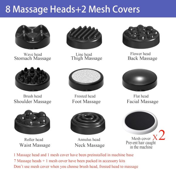 Cordless Cellulite Massager, Handheld & Mini Lymphatic Drainage Massager, - Image 6