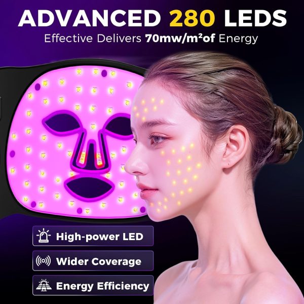 Red Light Therapy for Face, LED Face Mask Light Therapy, Red Light Mask for - Image 2