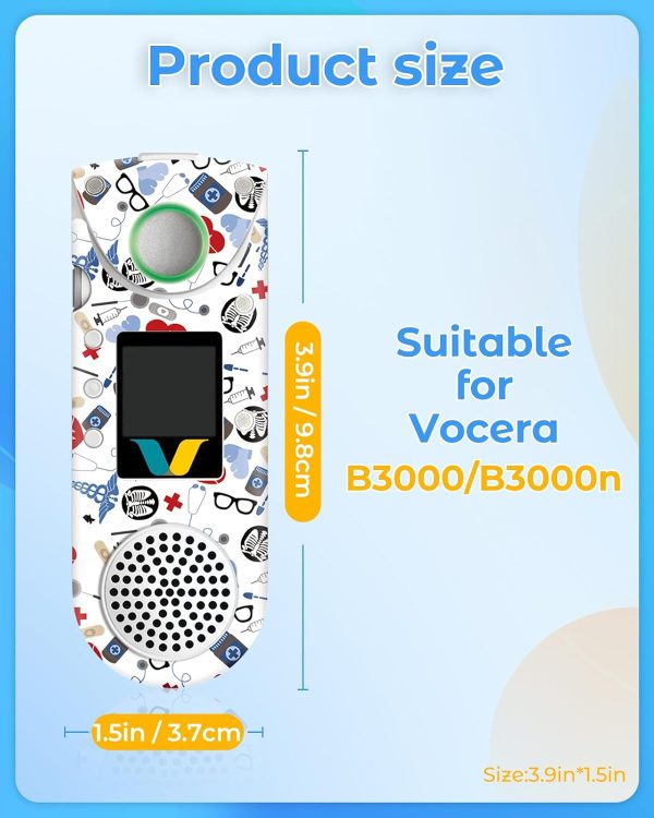 Plifal Skin Cover Compatible with Vocera B3000/B3000n - Healthcare Set of 4 - Image 3
