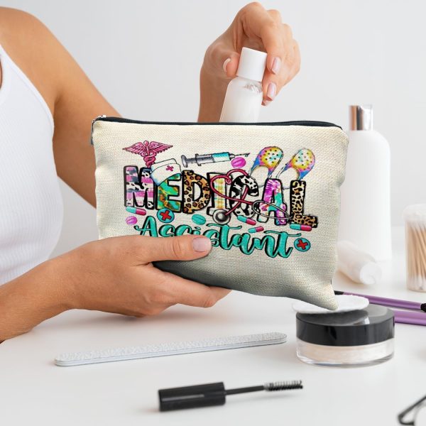 Medical Assistant Gifts, Trendy Western Medical Assistant Makeup Bag, Nurse - Image 4