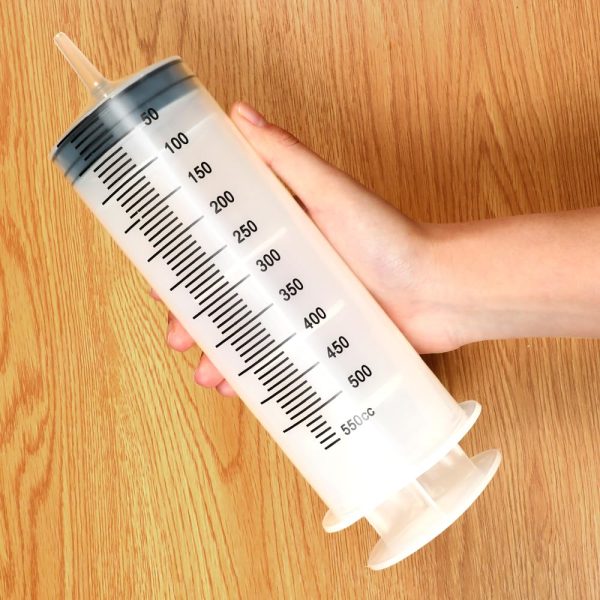 3 Pack 550ml Syringes with 55.1 Inch Tube and Needle 8G 1.5”, Sterile - Image 3