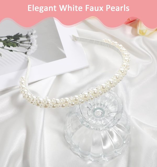 Pearl Headband for Girls, White Pearl Headband, Girls Pearl Headband, - Image 7