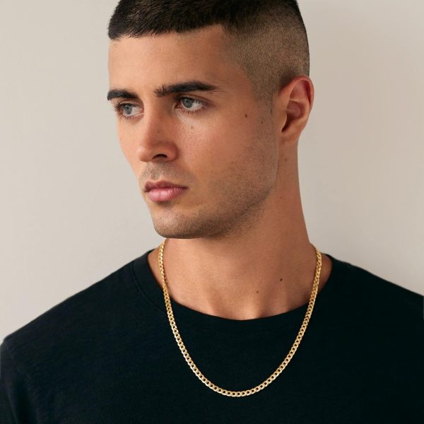 PAVOI Italian Solid 925 Sterling Silver, 22K Gold Plated Chain Necklaces | - Image 5