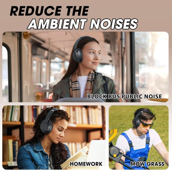 BERIBES Upgraded Hybrid Active Noise Cancelling Headphones with Transparent - Image 7