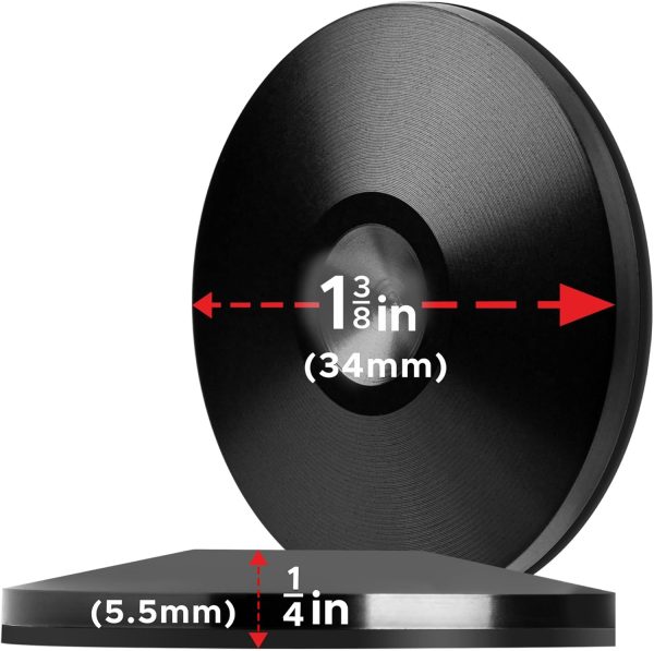 Set of 8 Satin Black Hi-Fi Spike Shoes Isolation Pads by Soundbass (Spike - Image 6