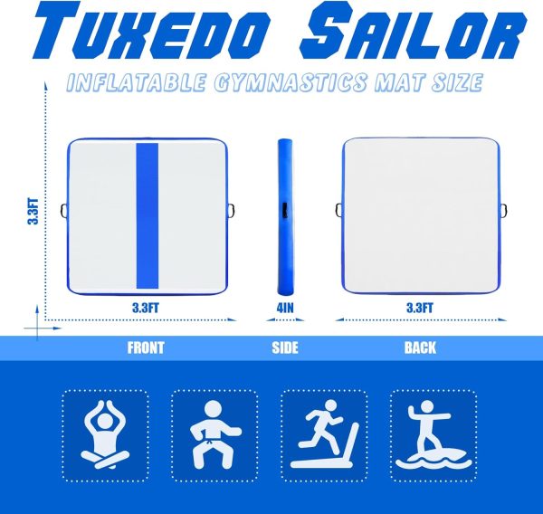Tuxedo Sailor Inflatable Gymnastics Tumbling Mat with Motorized - Image 2