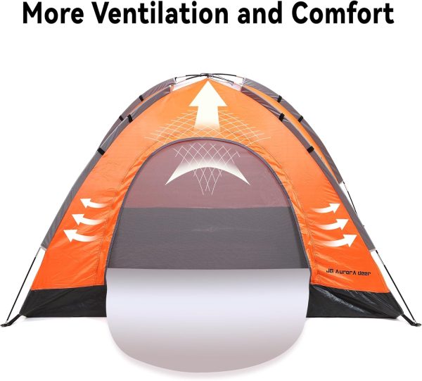 2 Person Camping Tent 4 Person Tents for Camping Windproof Tents for - Image 6