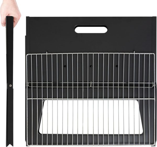 Fire Sense 60508 Notebook BBQ Grill 3.5mm Cooking Bars Instant Foldable & - Image 8