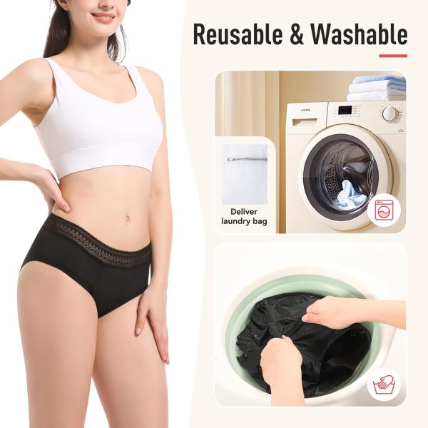 Period Underwear for Women Heavy Flow 50ml Period Panties for Women Girls - Image 6