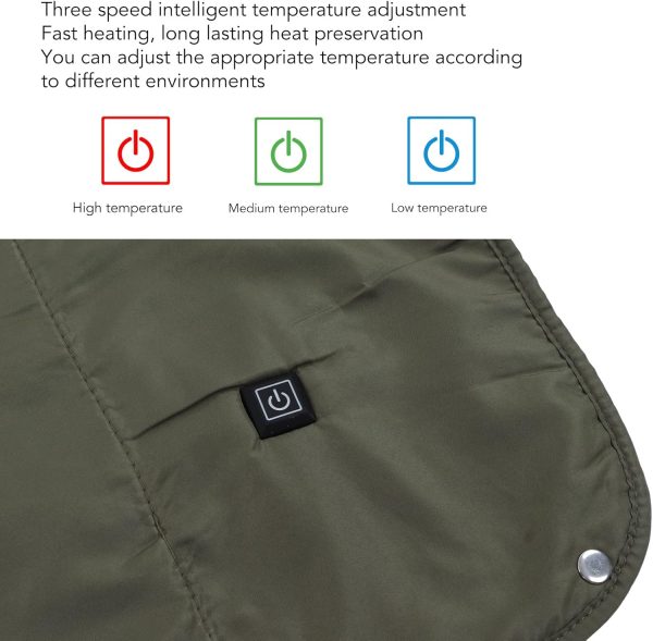 Heated Blanket, Cotton USB Electric Heating Blanket, Fast Heating Blanket - Image 2