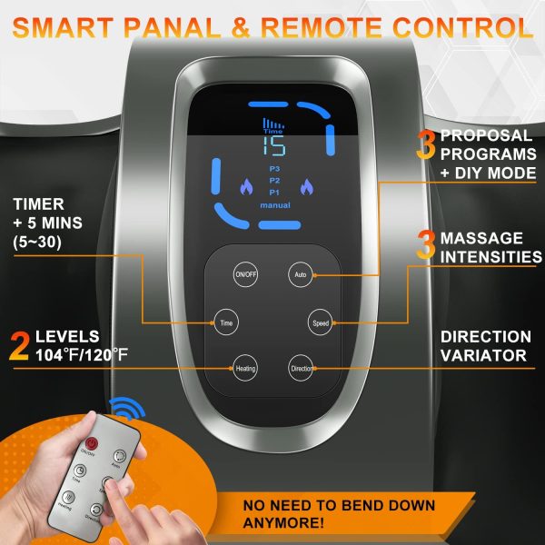 TISSCARE Shiatsu Foot Massager with Heat: Foot Massager Machine for - Image 5