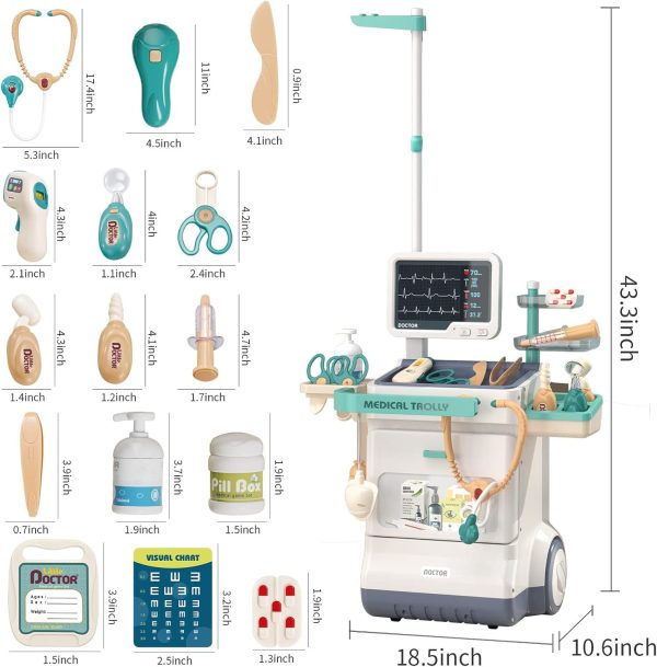 Deejoy Toy Doctor Kit for Kids, Pretend Medical Station Set for Boys & - Image 7