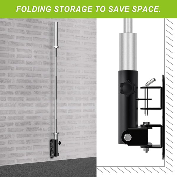 Kipika Wall Mount Landmine Attachment for 1" Standard Bar and 2" Olympic - Image 4