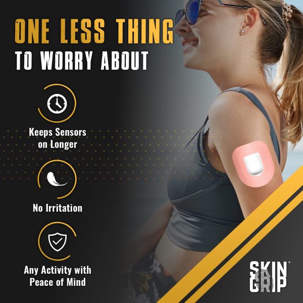 Skin Grip CGM Patches for Insulet Omnipod (20-Pack), Waterproof & - Image 4
