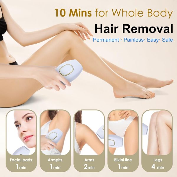 IPL Laser Hair Removal for Women and Men,999999 Flashes at-Home Hair - Image 4