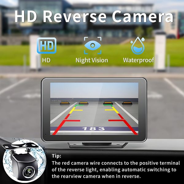 Portable Carplay Screen for Car, 7" Wireless Carplay & Android Auto with - Image 6