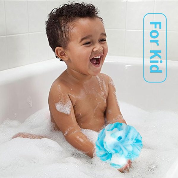 Bath Loofah Shower Sponge Body Back Scrubber Soft Mesh Shower Puffs - Image 6