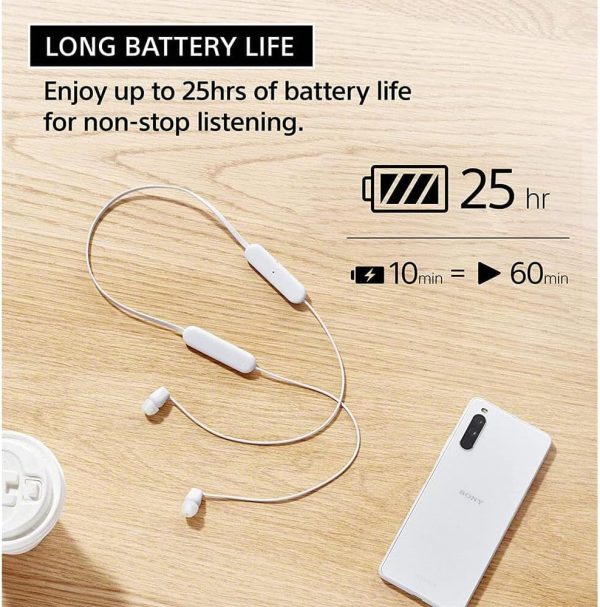 Sony WI-C100 Wireless in-Ear Bluetooth Headphones with Built-in Microphone, - Image 2