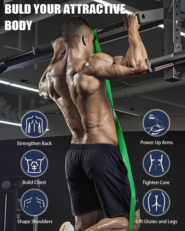Resistance Bands, Pull Up Assistance Bands Set of 4, Exercise Bands for Men - Image 6