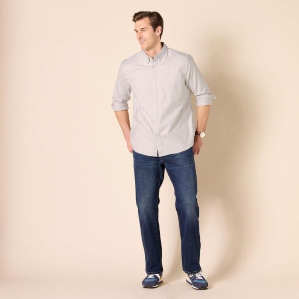Amazon Essentials Men's Long-Sleeve Regular-Fit Stretch Oxford Shirt - Image 7