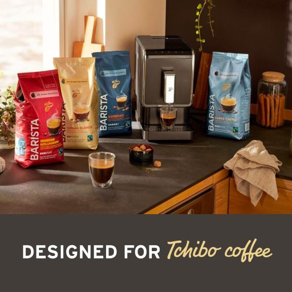 Tchibo Automatic Espresso & Coffee Machine with Built-in Grinder, No Coffee - Image 9