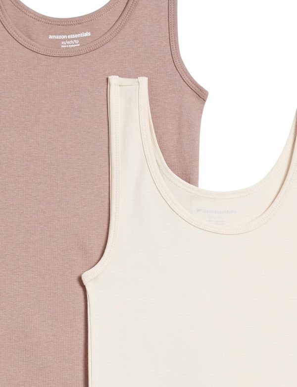 Amazon Essentials Women's Slim-Fit Tank, Pack of 2 - Image 6