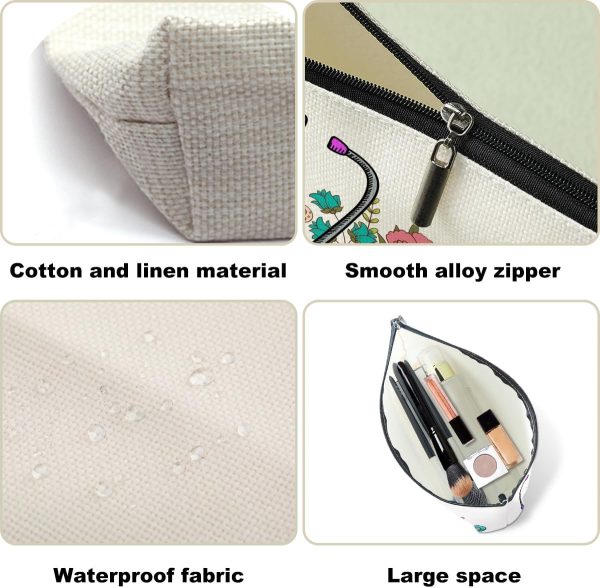 Nurse Cosmetic Bag Nurse Gifts Nurse Appreciation Birthday Makeup Bag Nurse - Image 3