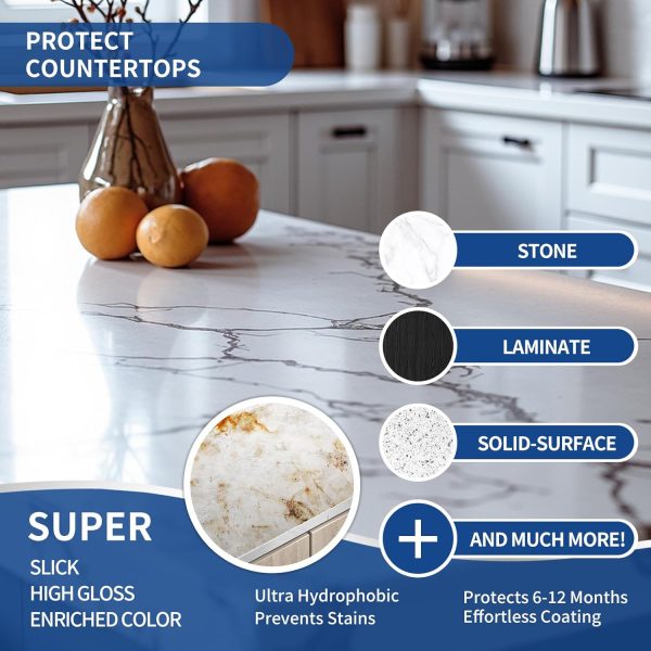 Home Ceramic Coating Spray Kit - Shine, Seal & Protect Kitchen & Bath - Image 3