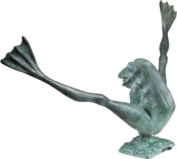Design Toscano Legs Leap Frog Bronze Garden Statue, Large - Image 3