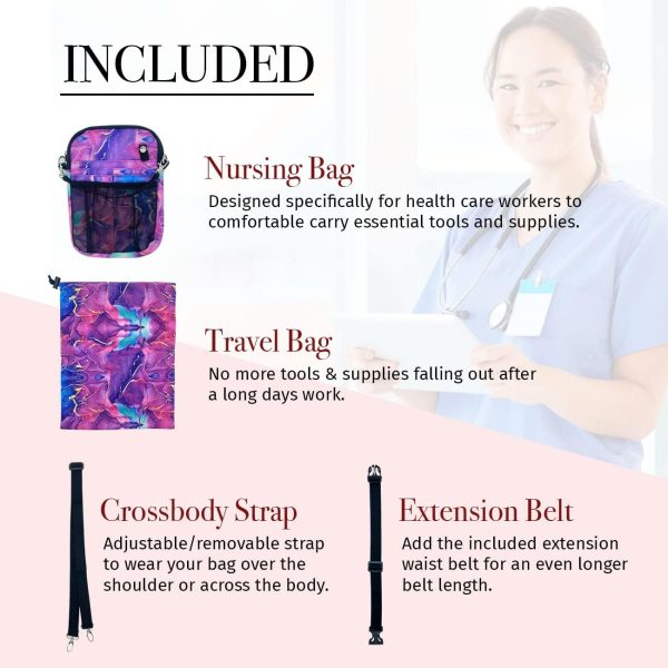 French KOKO Medical Nurse Fanny Pack with Travel Bag and BONUS Extension - Image 2