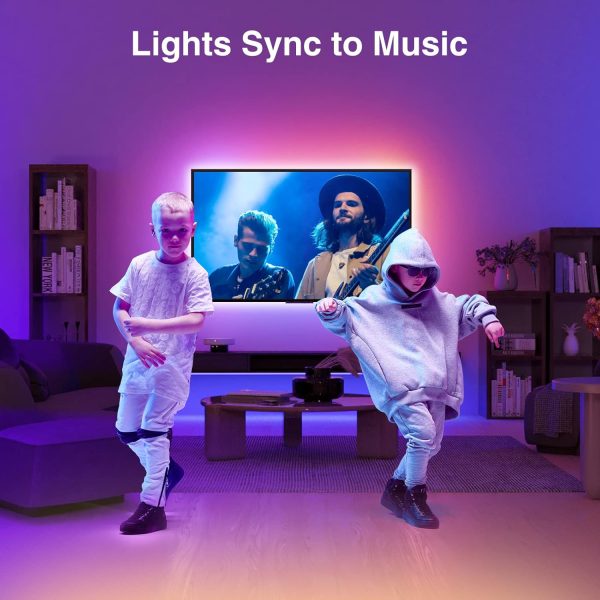 GHome Smart SL1 TV LED Backlight, Smart WiFi Strip Light Compatible with - Image 6