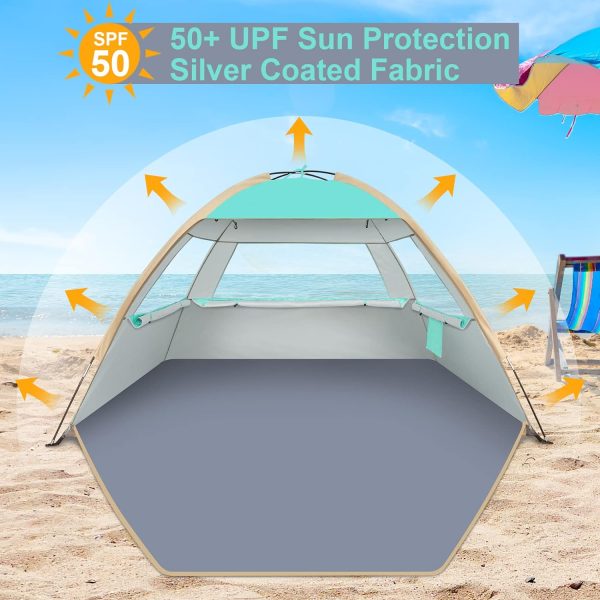 Gorich Beach Tent Sun Shelter for 3/4-5/6-7/8-10 Person with UPF 50＋ UV - Image 3