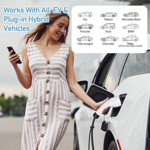 EV Charger Level 2, 8 to 32Amp - 240V Portable Electric Car Charger Nema - Image 4