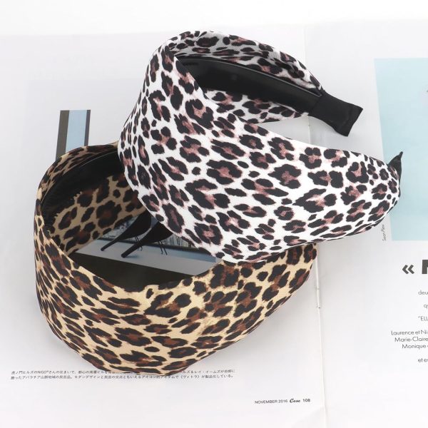 YARIEW Leopard Print Headbands for Women Girls 2 Pcs Wide Headband Non Slip - Image 7