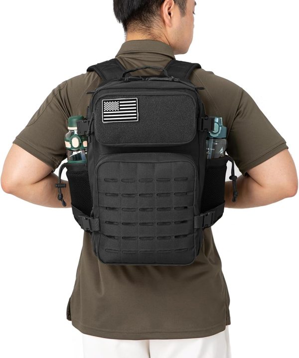 QT&QY 25L/35L/45L Military Tactical Backpack For Men Molle Daypack 3 Day - Image 4