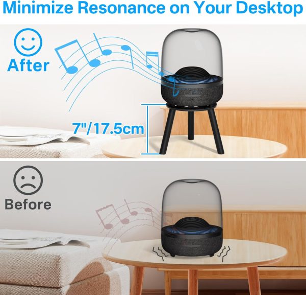 Heavy-Duty Metal Desktop Speaker Stand for Harman Kardon Aura Studio 4, - Image 4