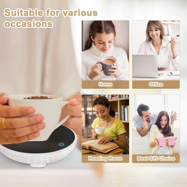 Mug Warmer Coffee Warmer, Coffee Mug | Cup Warmer for Desk, Smart Automatic - Image 8