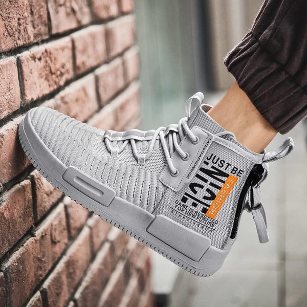 RUNMAXX Mens Fashion Walking Lace Up High Top Shoes Stylish Running - Image 6