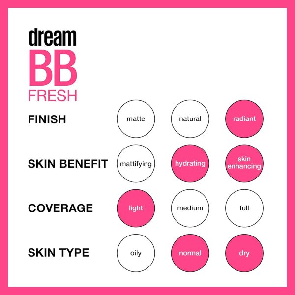 Maybelline Dream Fresh Skin Hydrating BB cream, 8-in-1 Skin Perfecting - Image 5
