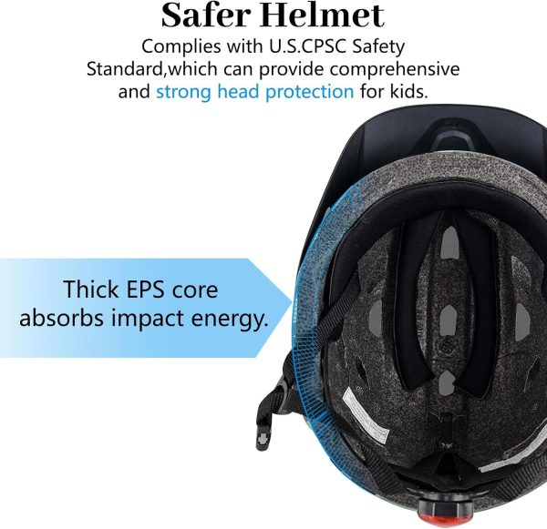 Kids Bike Helmet, Adjustable Youth Boys Girls Helmets for Ages 3-5-8-14 - Image 6