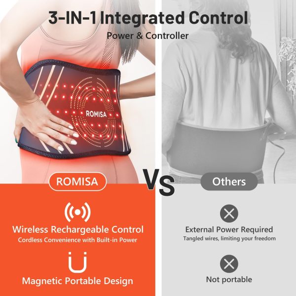 Red Light Therapy Belt & Back Massager for Pain Relief, Infrared Light - Image 8