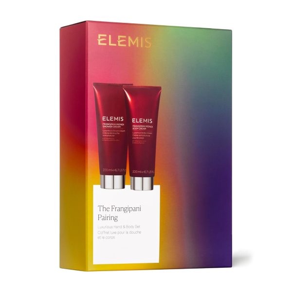 ELEMIS Frangipani Pairing, Shower & Body Cream, Holiday Beauty Gift Set for - Image 3